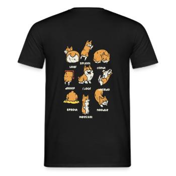 Corgi s - Men's T-Shirt - black - Back - AI Model Male 178 light (178cm)