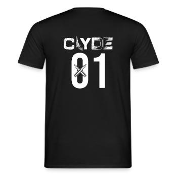 Bonnie und Clyde 01 Pärchenoutfit - Männer T-Shirt - Schwarz - Hinten - AI Model Male 178 light (178cm)