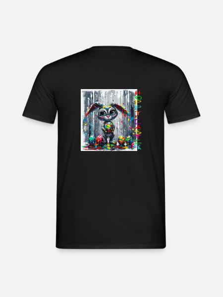 Easter bunny at work - Men's T-Shirt - black