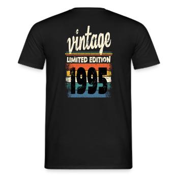 Millésime 1995 - T-shirt homme - noir - Dos - AI Model Male 178 light (178cm)