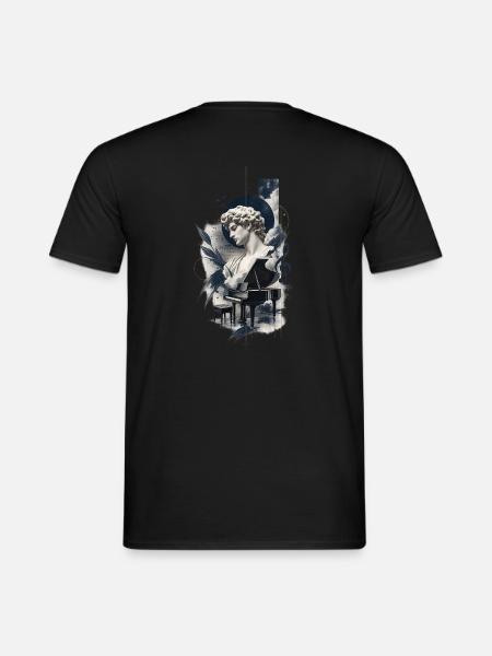 Ästhetische Klavierkunst - Männer T-Shirt - Schwarz