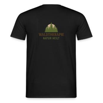 Waldtherapie - Männer T-Shirt - Schwarz - Hinten - AI Model Male 178 light (178cm)