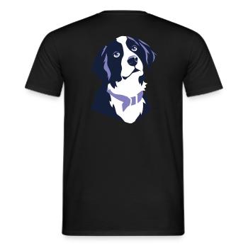 Le doggy gaze est irrésistible - T-shirt homme - noir - Dos - AI Model Male 178 light (178cm)