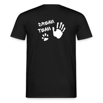 Das Dreamteam - Männer T-Shirt - Schwarz - Hinten - AI Model Male 178 light (178cm)