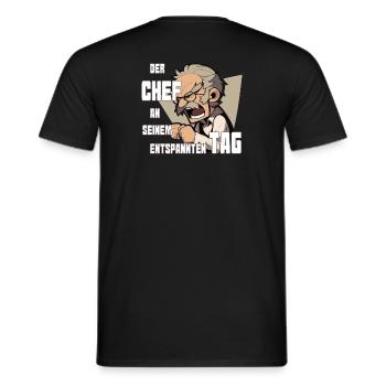 on quiet days - Men's T-Shirt - black - Back - AI Model Male 178 light (178cm)
