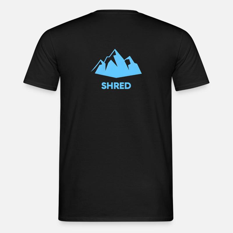 SHRED Mountain - Männer T-Shirt - Schwarz