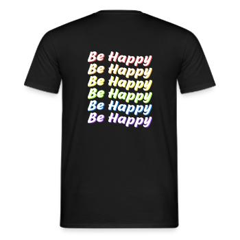 Soyez heureux fierté - T-shirt homme - noir - Dos - AI Model Male 178 light (178cm)