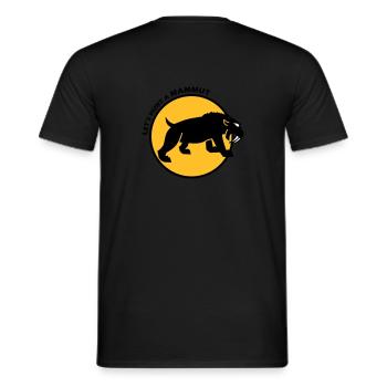Saber-tooth tiger - Men's T-Shirt - black - Back - AI Model Male 178 light (178cm)