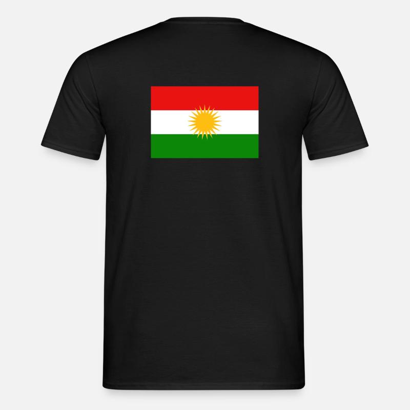 Retour du drapeau kurde - T-shirt homme - noir