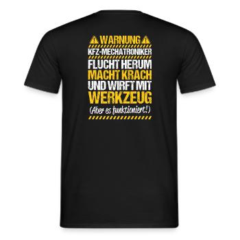 Automotive Mechatronics Automotive Mechatronics - Men's T-Shirt - black - Back - AI Model Male 178 light (178cm)