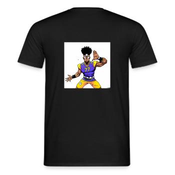 Metcalf Z - Männer T-Shirt - Schwarz - Hinten - AI Model Male 178 light (178cm)
