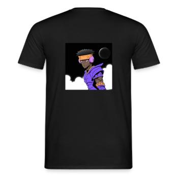 DK Metcalf Z - Männer T-Shirt - Schwarz - Hinten - AI Model Male 178 light (178cm)