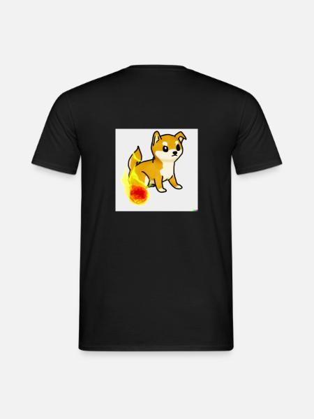 Shiba Inu Fire starter - Men's T-Shirt - black