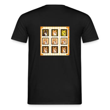 Haus der Shiba Inus - Männer T-Shirt - Schwarz - Hinten - AI Model Male 178 light (178cm)