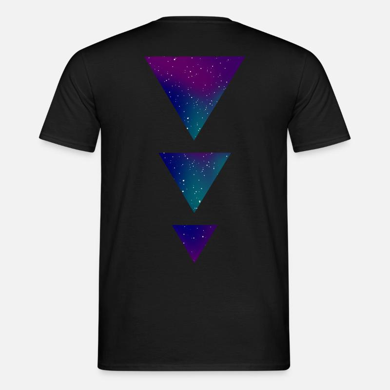 Galaxy Triangles - Men's T-Shirt - black