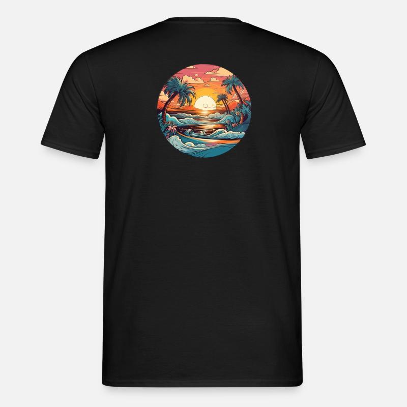 Beach Vibe lovin - Männer T-Shirt - Schwarz