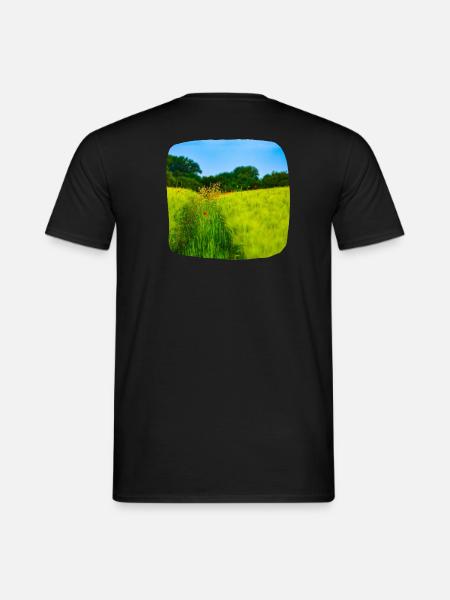 Feldweg im Frühling - Männer T-Shirt - Schwarz