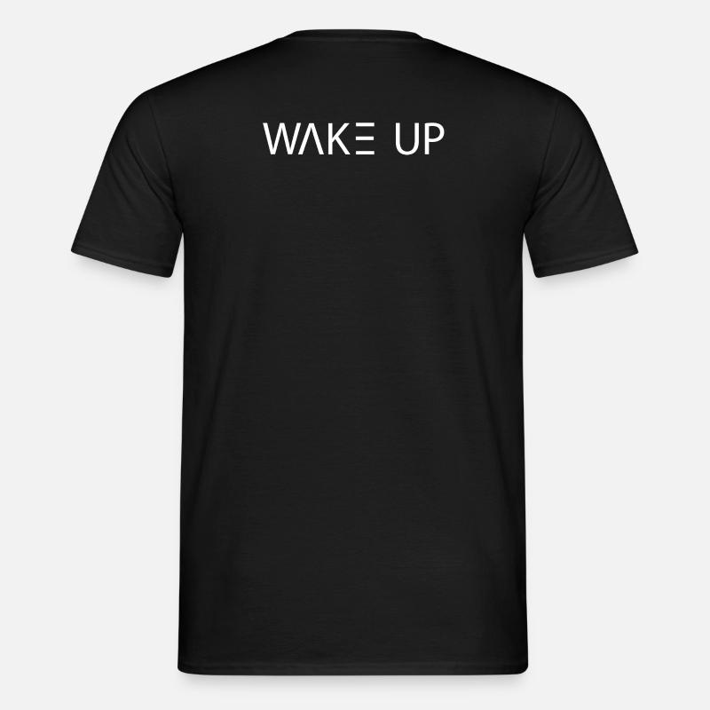 Wake Up Matrix - Männer T-Shirt - Schwarz