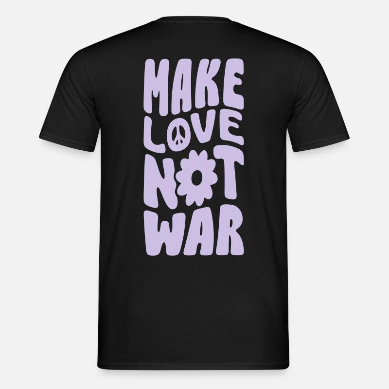 Make Love Not War - Männer T-Shirt - Schwarz