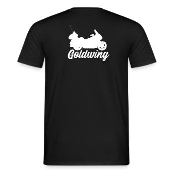 Goldwing Gift Gift Idea - Men's T-Shirt - black - Back - AI Model Male 178 light (178cm)