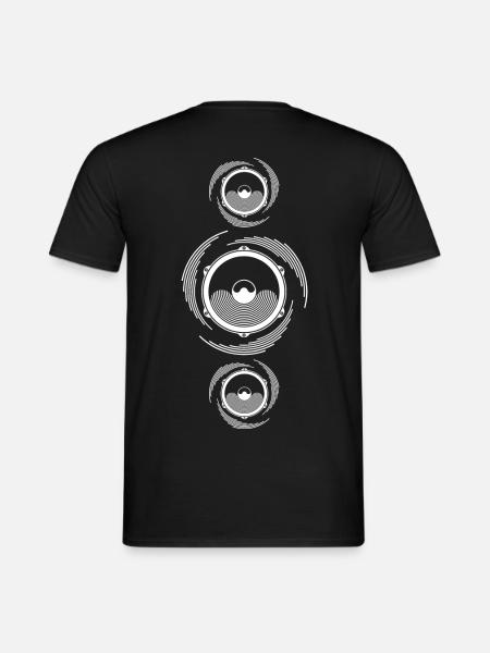 Spirale Son Haut-parleur basse - T-shirt homme - noir