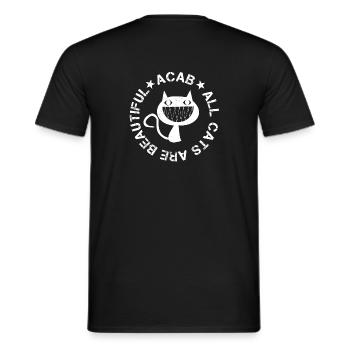 Tous les chats sont beaux - T-shirt homme - noir - Dos - AI Model Male 178 light (178cm)