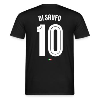Sauftrikot Italien "DI SAUFO"- Sauf Trikot Malle - Männer T-Shirt - Schwarz - Hinten - AI Model Male 178 light (178cm)