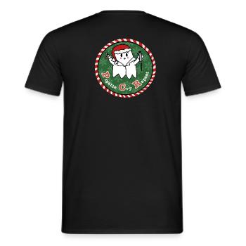 Xmas PCR - Men's T-Shirt - black - Back - AI Model Male 178 light (178cm)