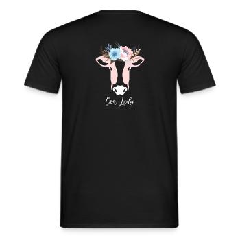 Dame Cattle - T-shirt homme - noir - Dos - AI Model Male 178 light (178cm)
