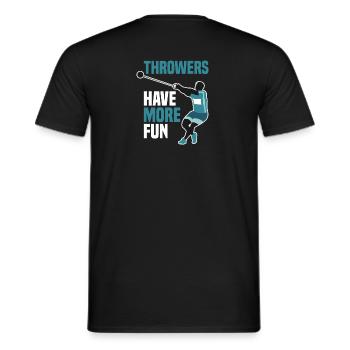Athletics - Men's T-Shirt - black - Back - AI Model Male 178 light (178cm)