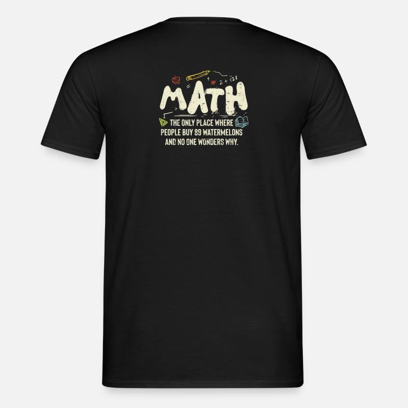 Mathematik - Männer T-Shirt - Schwarz