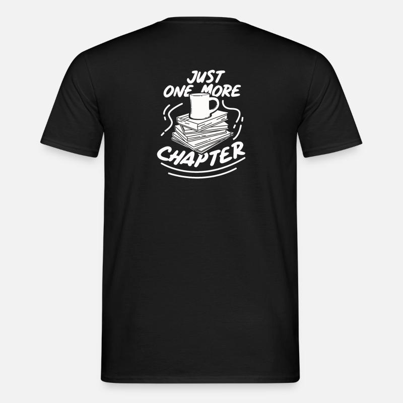 Bücher lesen Buch Geschenk Bücherregal - Männer T-Shirt - Schwarz