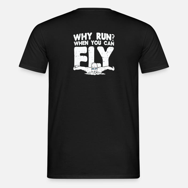 Schwimmen Schwimmer Geschenk - Männer T-Shirt - Schwarz