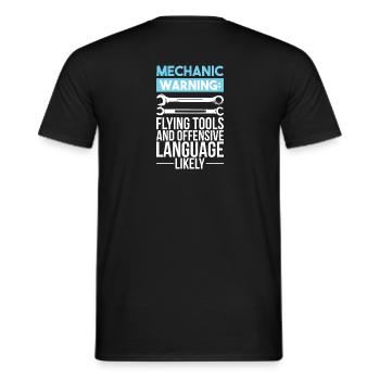 Auto mechanic car auto mechanic gift - Men's T-Shirt - black - Back - AI Model Male 178 light (178cm)