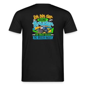 Kleiner Bruder Monstertruck - Männer T-Shirt - Schwarz - Hinten - AI Model Male 178 light (178cm)
