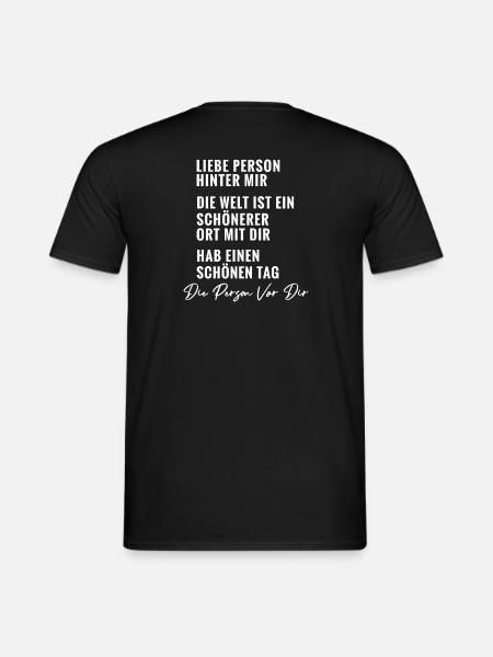 Person Hinter Mir - Männer T-Shirt - Schwarz