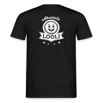 Absolute Lööli - Männer T-Shirt - Schwarz - Hinten - AI Model Male 178 light (178cm)