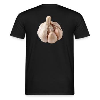 Ail Cuisine végane méditerranéenne - T-shirt homme - noir - Dos - AI Model Male 178 light (178cm)