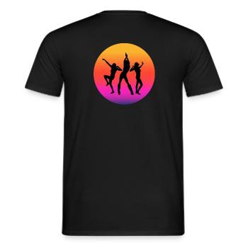 Diso, Disco-Fan, Disco-Musik - Männer T-Shirt - Schwarz - Hinten - AI Model Male 178 light (178cm)