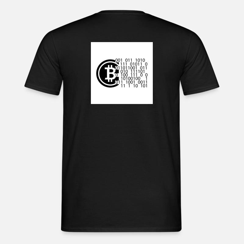 Bitcoin Code - Männer T-Shirt - Schwarz