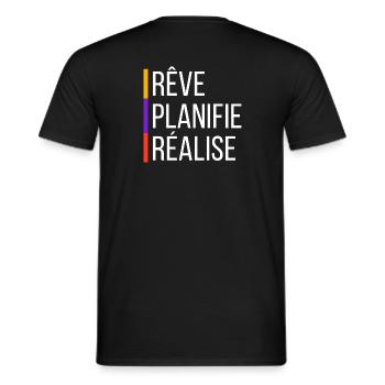 Motivational Quote - Men's T-Shirt - black - Back - AI Model Male 178 light (178cm)