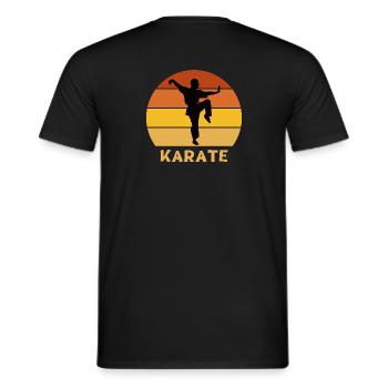 Karate, Karate-Fan, mach Karate - Männer T-Shirt - Schwarz - Hinten - AI Model Male 178 light (178cm)