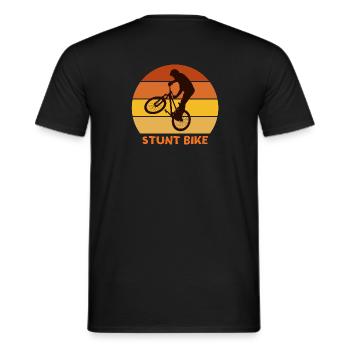 bike, faire du vélo, vélo cross - T-shirt homme - noir - Dos - AI Model Male 178 light (178cm)
