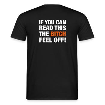 Motorradfahrer-Beifahrer - Männer T-Shirt - Schwarz - Hinten - AI Model Male 178 light (178cm)