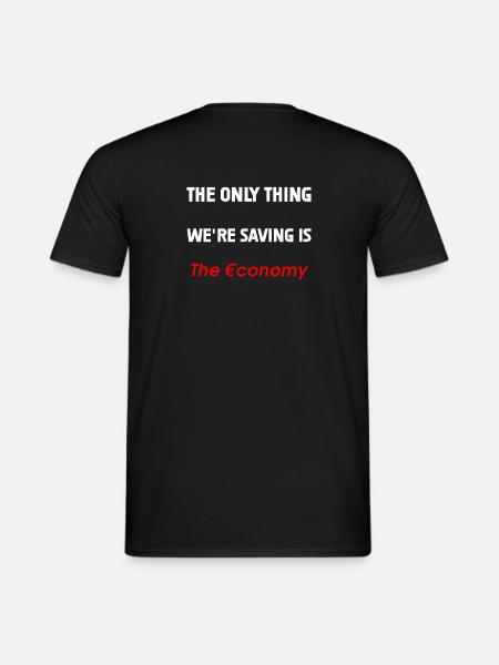 Saving the Economy - Men's T-Shirt - black