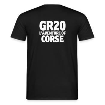 Corsica, island of beauty, Corsican pride - Men's T-Shirt - black - Back - AI Model Male 178 light (178cm)