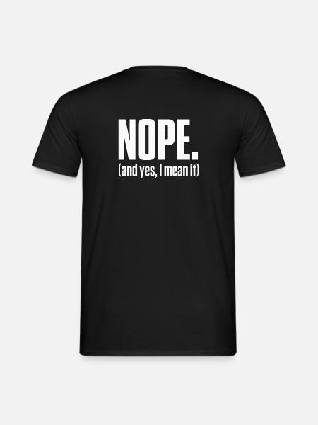 Nope I Mean It PDA Neurodivergent Pride - Men's T-Shirt - black