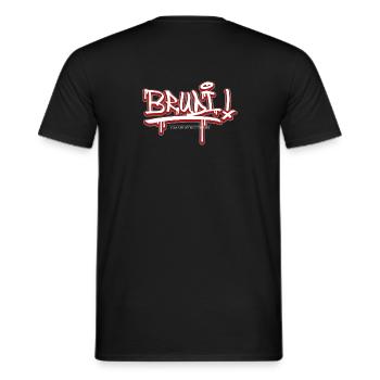 Brudi - Männer T-Shirt - Schwarz - Hinten - AI Model Male 178 light (178cm)