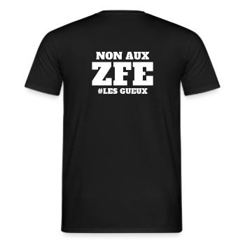 Car, classic car, free movement - Men's T-Shirt - black - Back - AI Model Male 178 light (178cm)