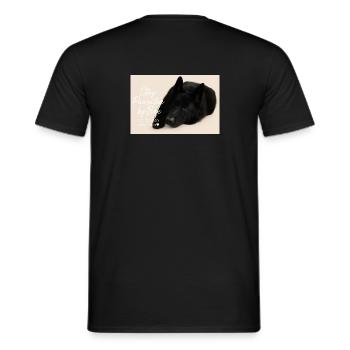 Bak - Männer T-Shirt - Schwarz - Hinten - AI Model Male 178 light (178cm)
